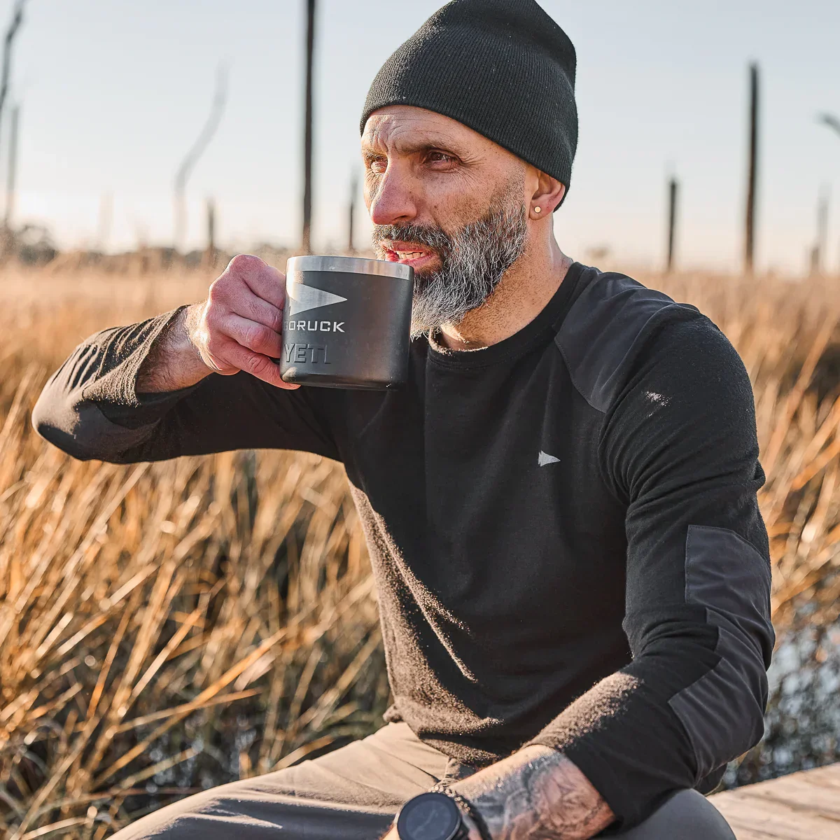 Menâs Commando Long Sleeve - Merino Wool