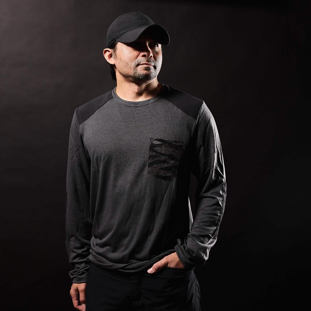 Menâs Commando Long Sleeve - Merino Wool - Image 13