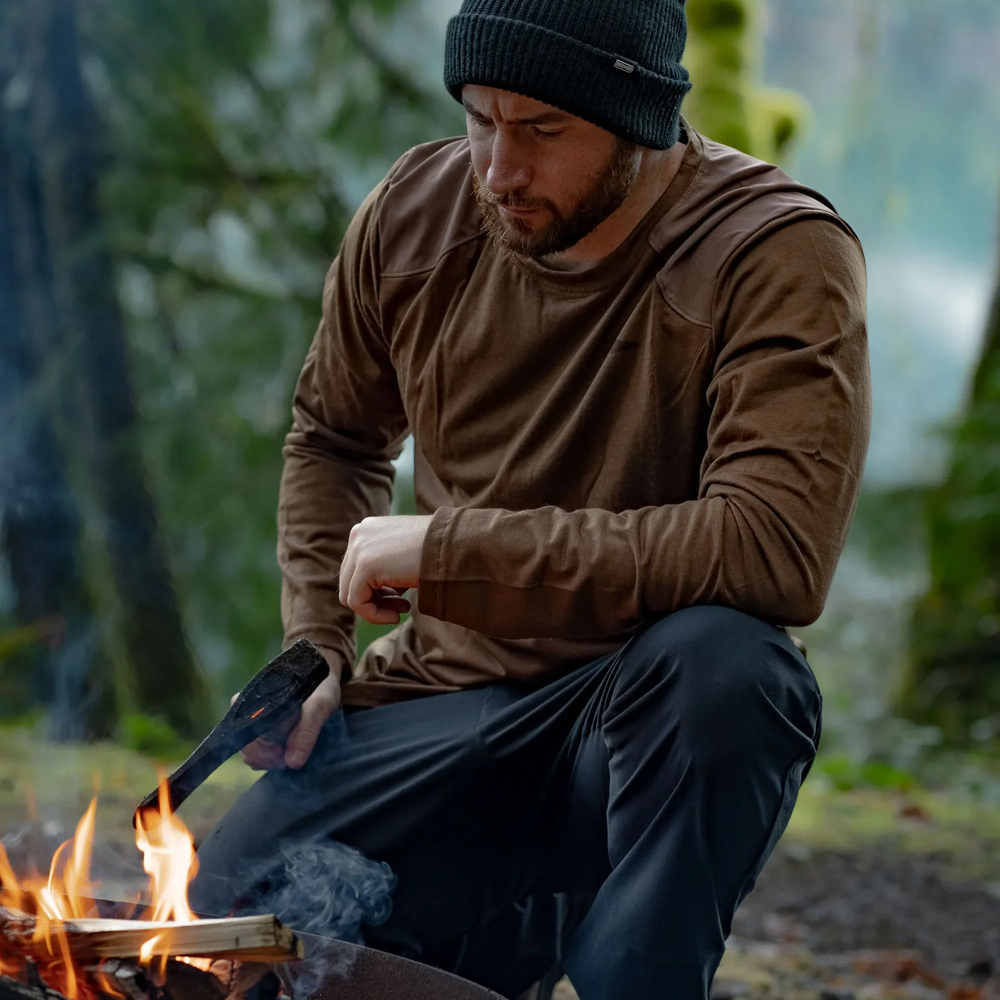 Menâs Commando Long Sleeve - Merino Wool - Image 17