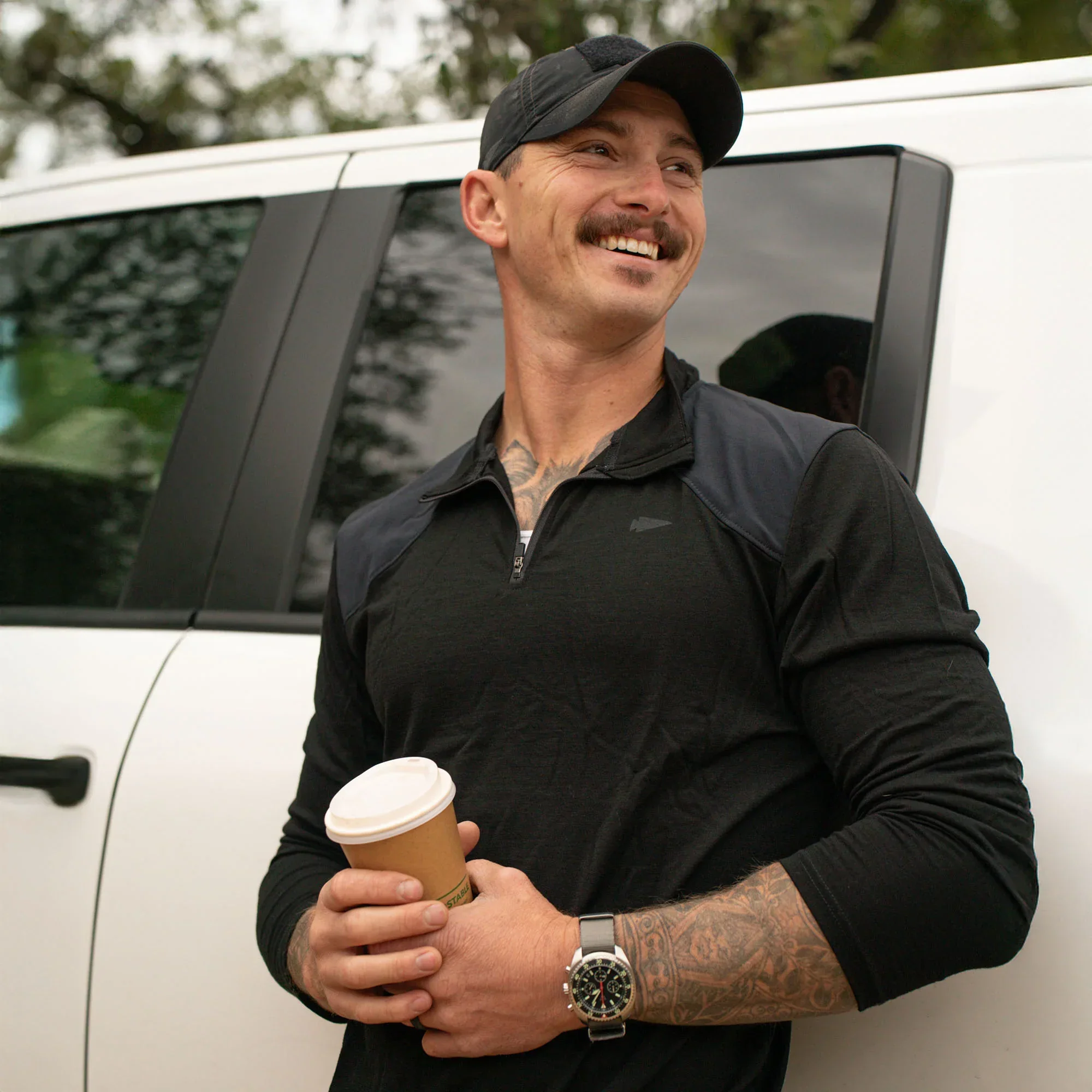 Men's Commando Quarter Zip - Merino Wool - Image 3