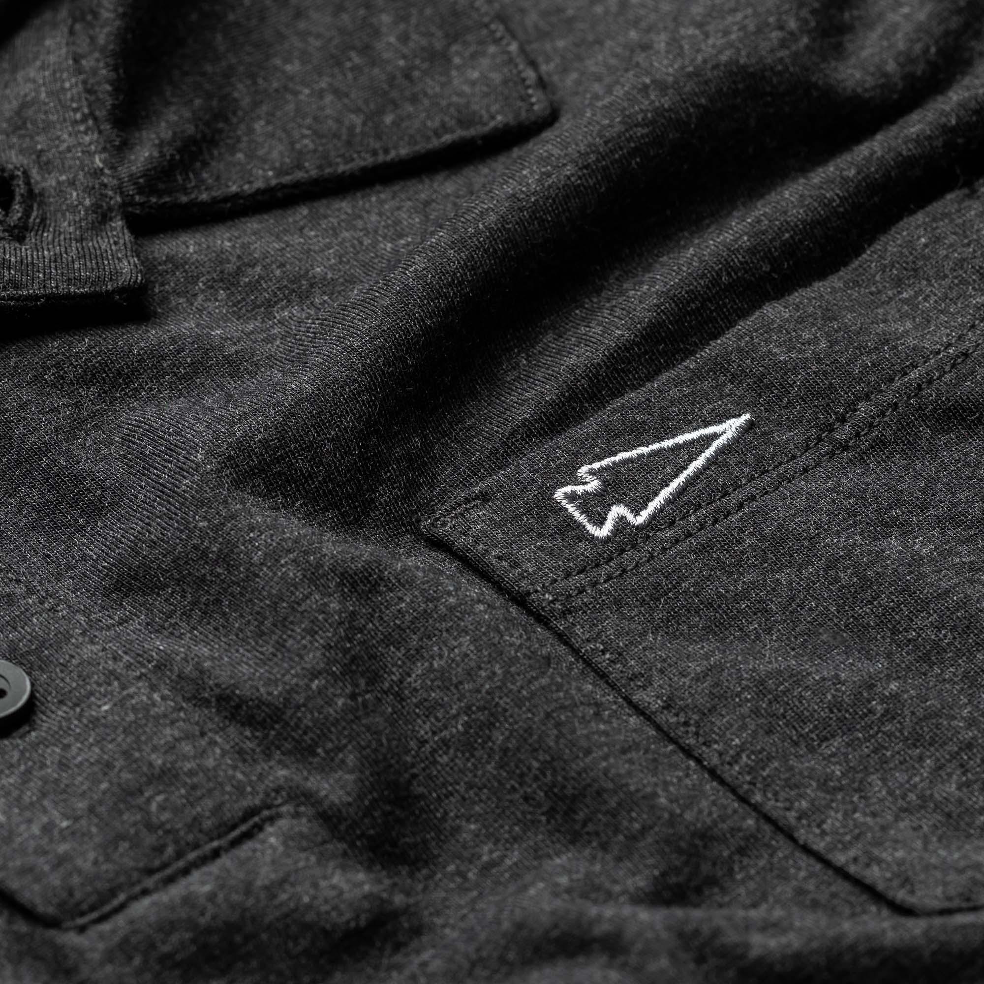 Men's Polo with Pocket - Tri-Blend - Image 2