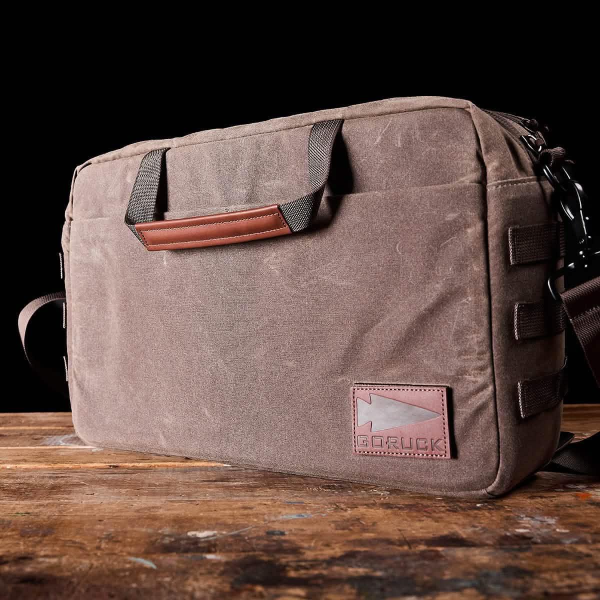 Shoulder Bag - Waxed Canvas - Image 6