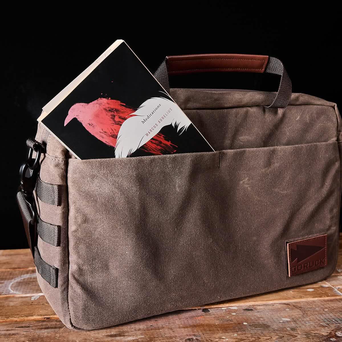 Shoulder Bag - Waxed Canvas - Image 9