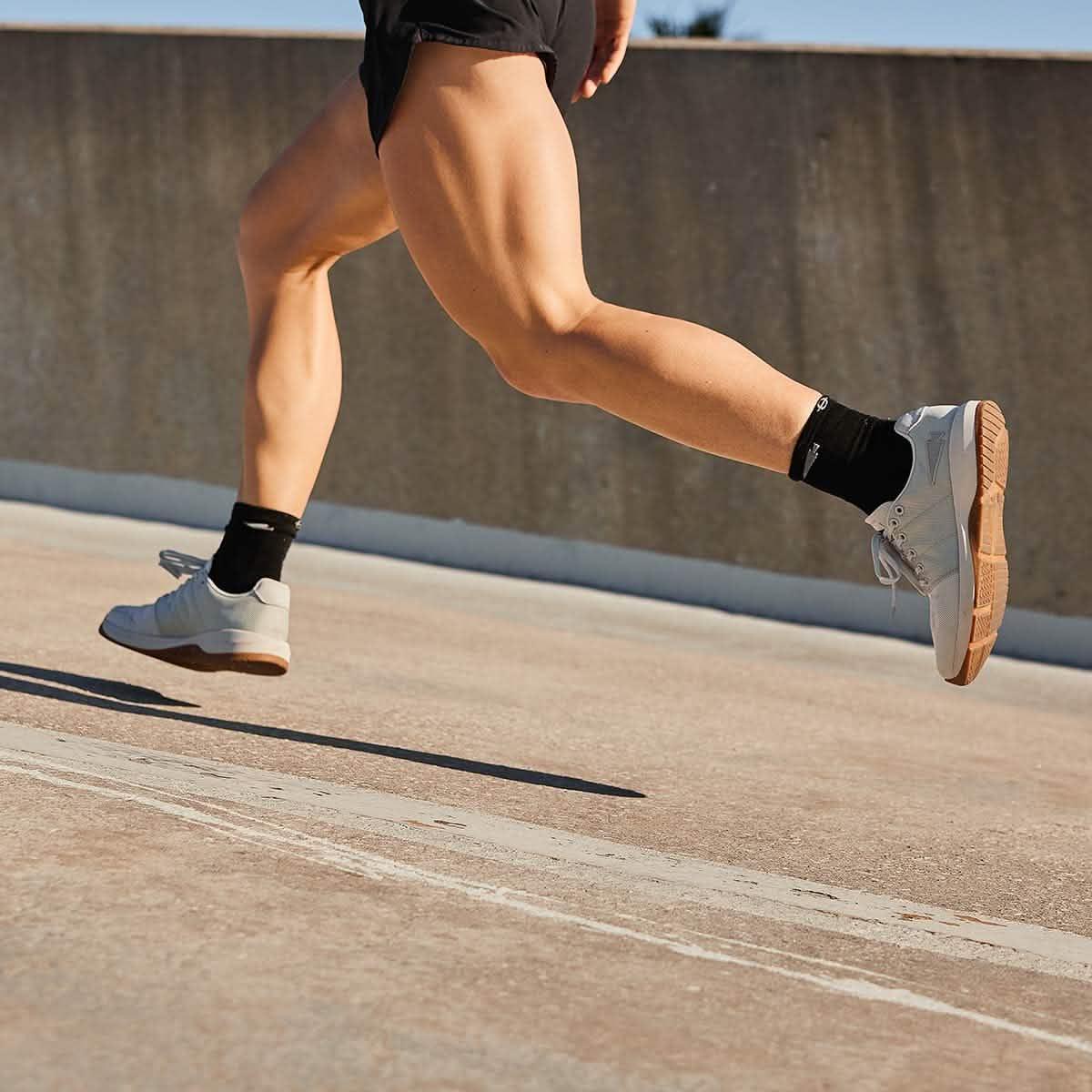 Women's Ballistic Trainers - Lunar Rock + Gum w/ Silver Reflective Spearhead - Image 6