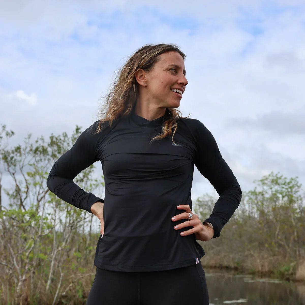 Women’s Long Sleeve Mock Neck - ToughMesh - Image 4